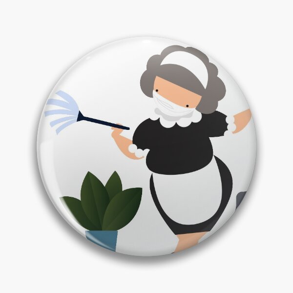 Item preview, Maid service,  Woman in a classic uniform cleaning house  designed and sold by WeeraS.