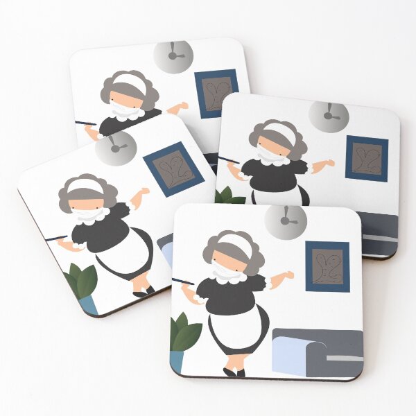 Item preview, Maid service,  Woman in a classic uniform cleaning house  designed and sold by WeeraS.