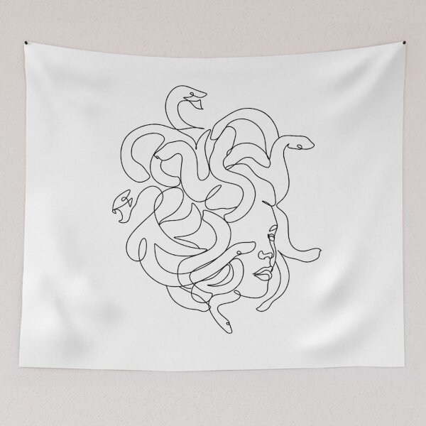 Item preview, Medusa - Minimal line art designed and sold by OneLinePrint.