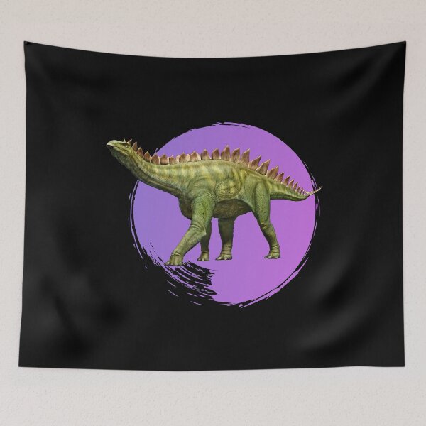 Item preview, Stegosaurus With Purple Circle Background Design designed and sold by EarthArtDesigns.