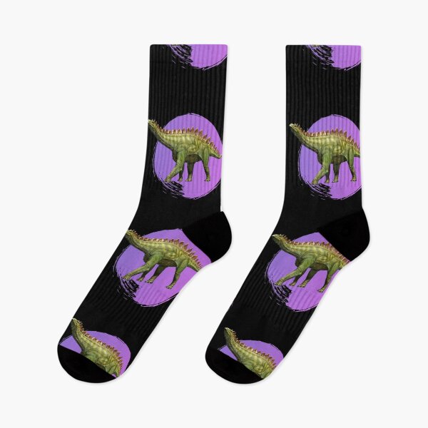 Item preview, Stegosaurus With Purple Circle Background Design designed and sold by EarthArtDesigns.