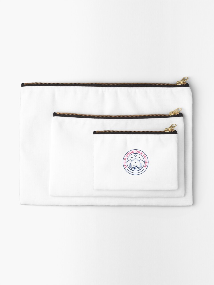 Alternate view of It's a Good Day to Ride Zipper Pouch