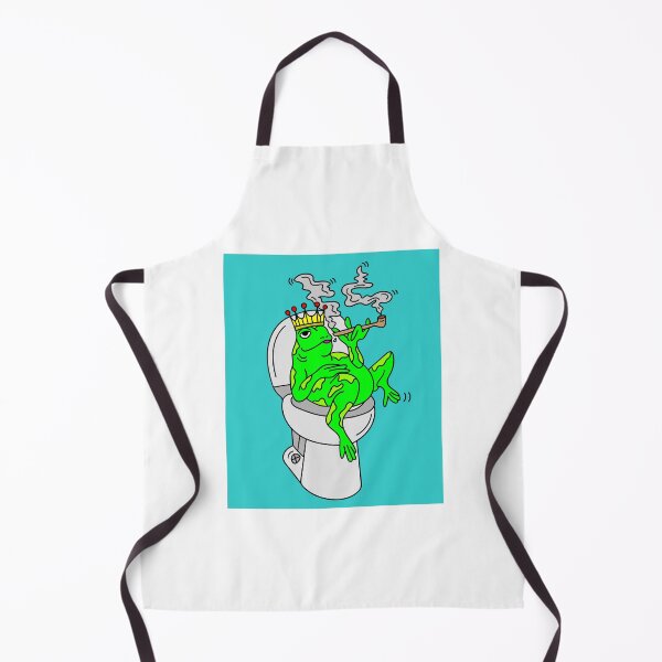 Item preview, Smoking frog on the toilet designed and sold by flofin.