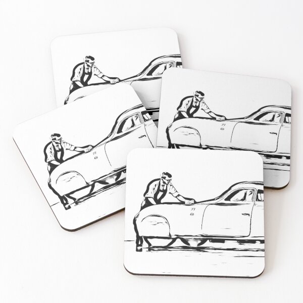 Item preview, Vintage Streamliner Coupe Art Print – Classic Retro Racing Car designed and sold by Road To Track.