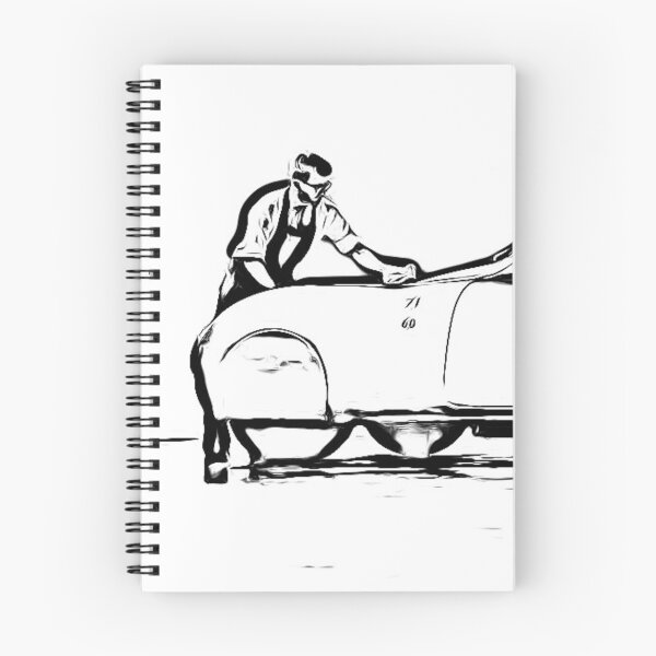 Item preview, Vintage Streamliner Coupe Art Print – Classic Retro Racing Car designed and sold by Road To Track.