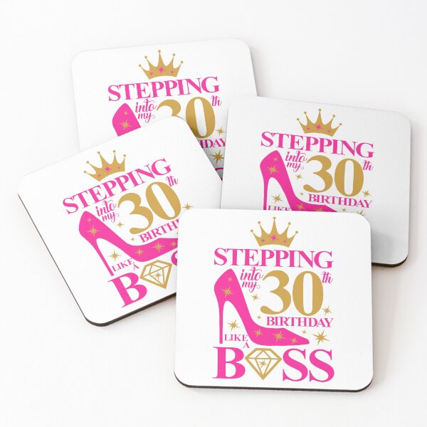 Item preview, 30th Birthday design. Stepping into my 30th Birthday like a Boss lady’s  designed and sold by iclipart.