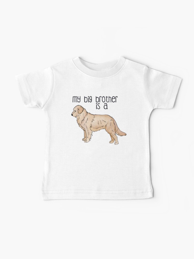 Thumbnail 1 of 2, Baby T-Shirt, My Big Brother - Golden Retriever (Light) designed and sold by rmcbuckeye.