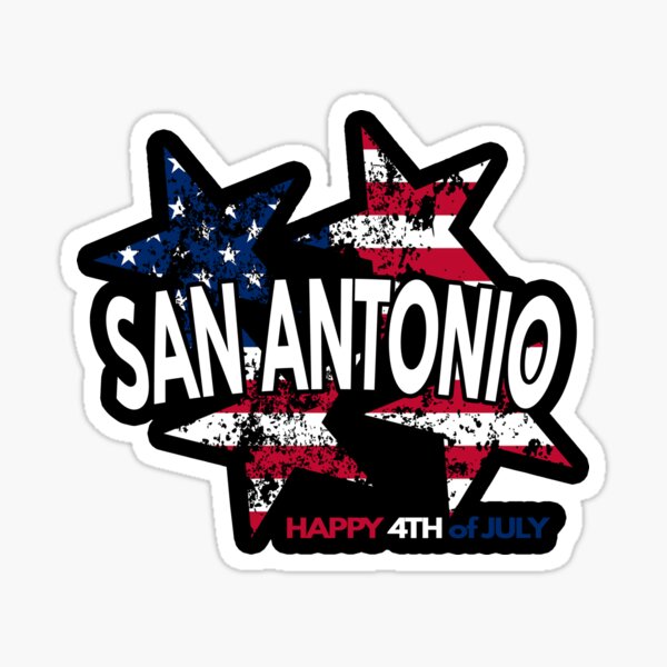 San Antonio Fourth of July Sticker