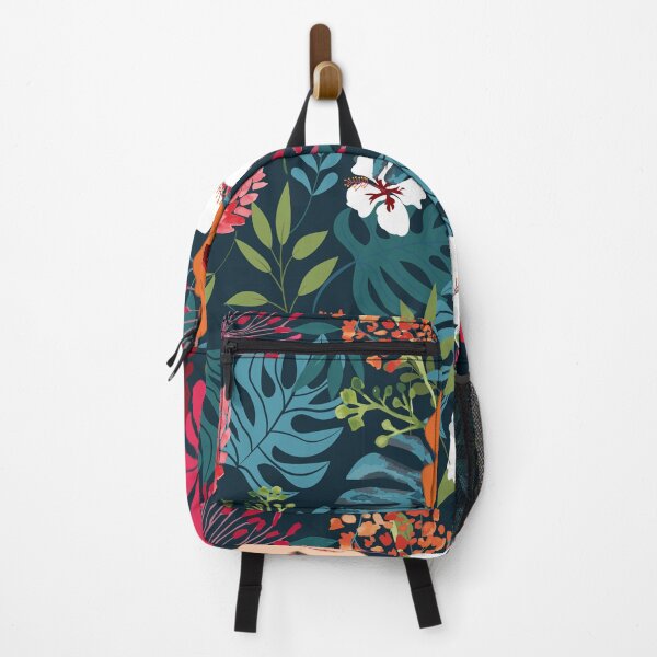 Item preview, Tropical hibiscus jungle designed and sold by SweetCoolVibes.