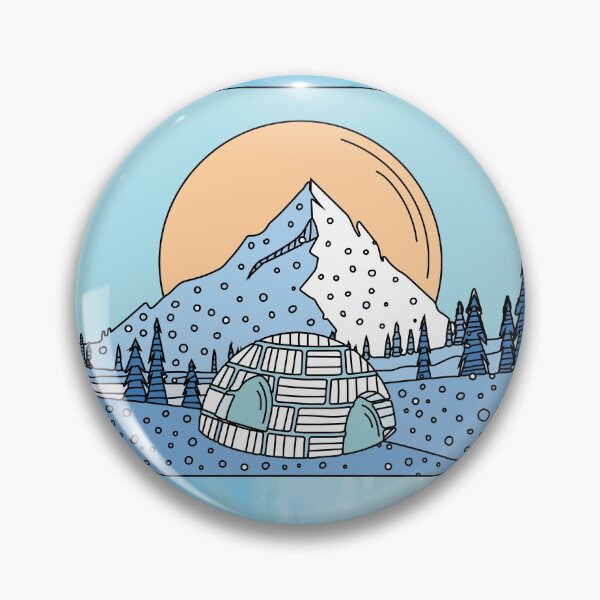 Item preview, Igloo snow and ice landscape designed and sold by flofin.