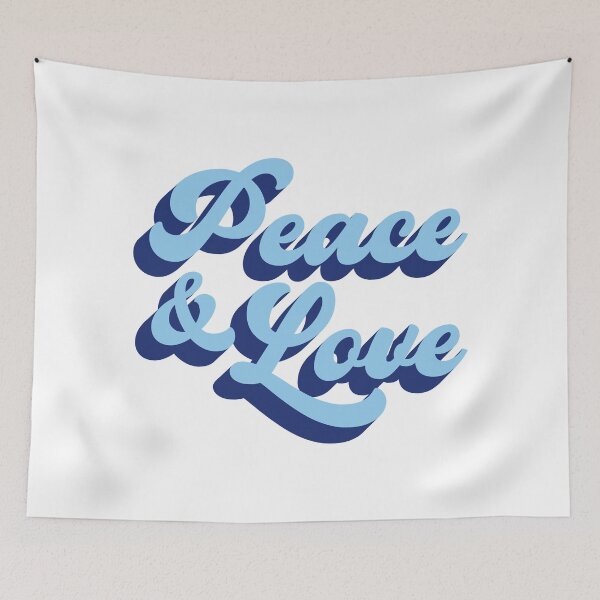 Item preview, Peace & Love Text (on white) designed and sold by STUDIO-72.