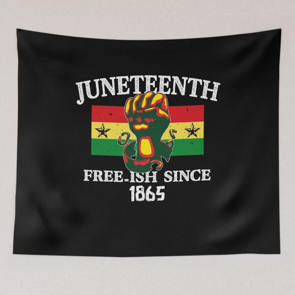 Item preview, Juneteenth Free-Ish Since 1865 Raised Fist designed and sold by Dressed For  Duty.