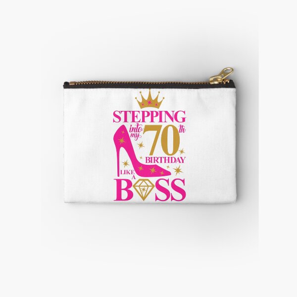 Item preview, 70th Birthday design. Stepping into my 70th Birthday like a Boss lady’s  designed and sold by iclipart.