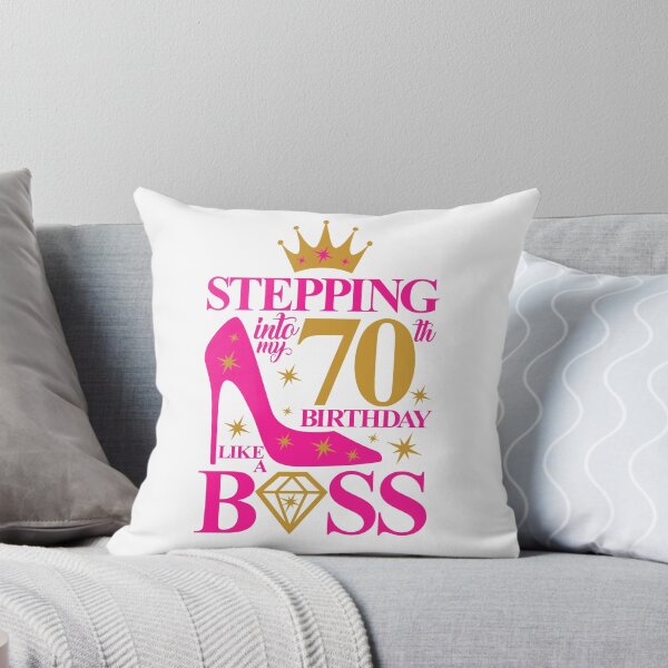 Item preview, 70th Birthday design. Stepping into my 70th Birthday like a Boss lady’s  designed and sold by iclipart.