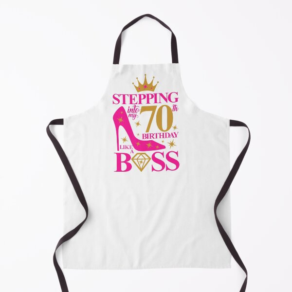 Item preview, 70th Birthday design. Stepping into my 70th Birthday like a Boss lady’s designed and sold by iclipart.