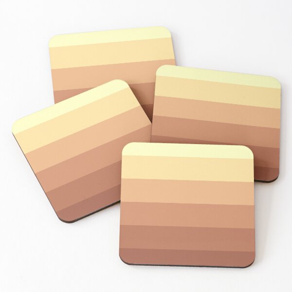 Item preview, Stripes - Gradient - Dark to Light Brown Orange and Yellow designed and sold by AbstractIdeas.