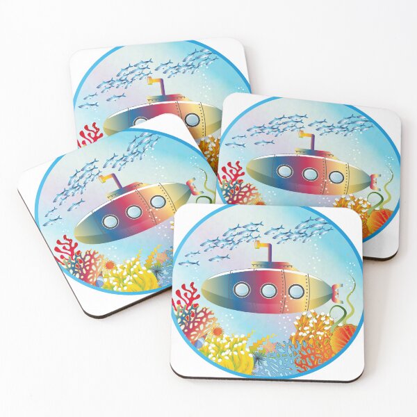 Item preview, magical colorful submarine under water designed and sold by Kisho.