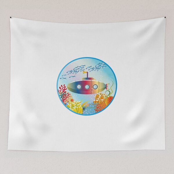 Item preview, magical colorful submarine under water designed and sold by Kisho.