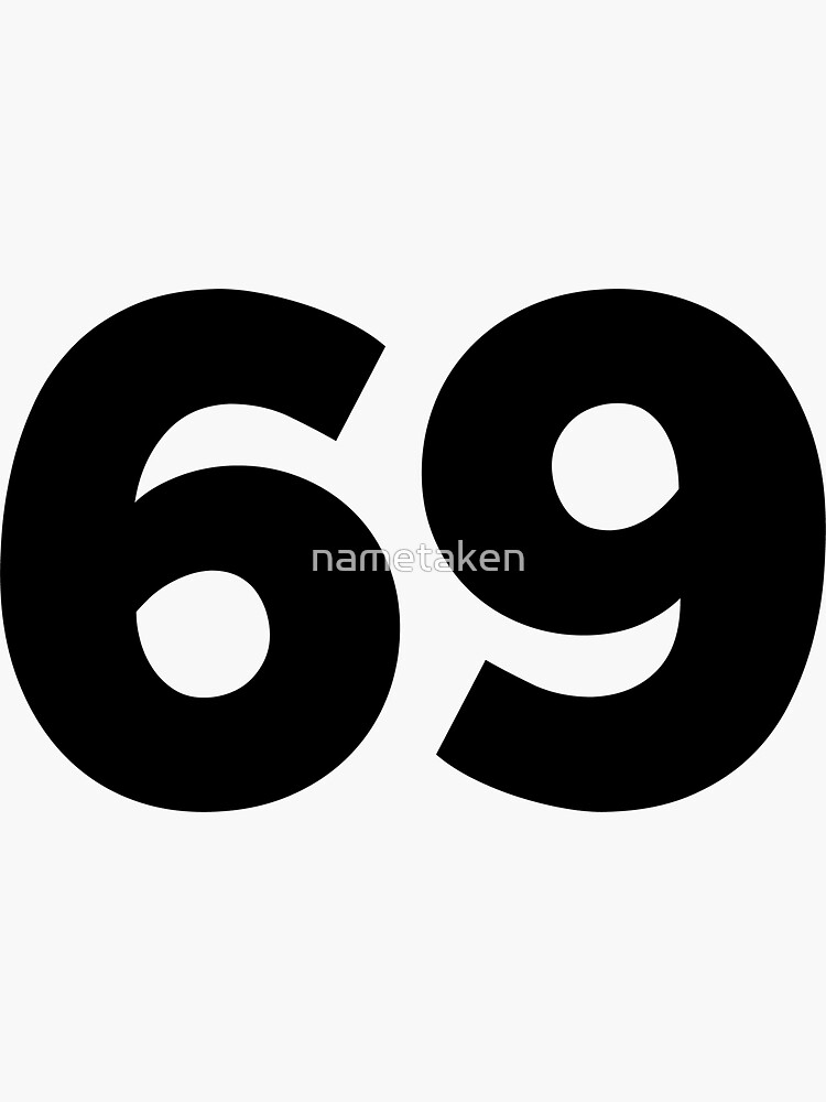 69 Number number' Sticker