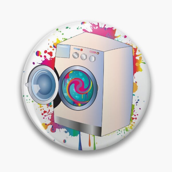 Item preview, Graffiti style washing machine with colored laundry designed and sold by Kisho.