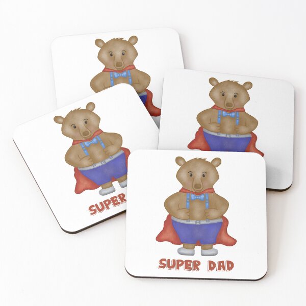 Item preview, Super dad cute bear designed and sold by Juliana  Costa.