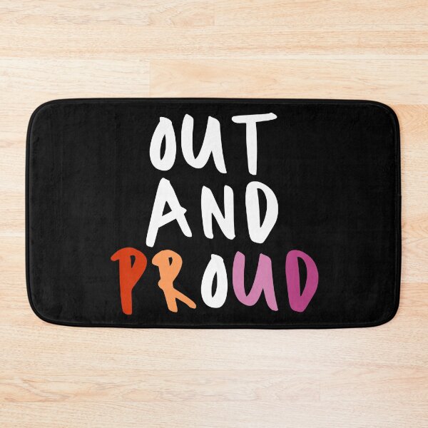 Item preview, Out And Proud - Lesbian Gay Pride Flag - LGBTQ - Coming Out designed and sold by RosiesSticks.