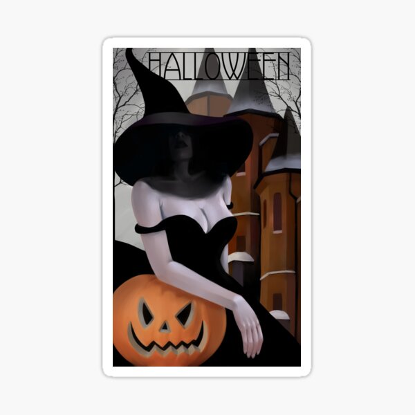 Halloween witch Sticker