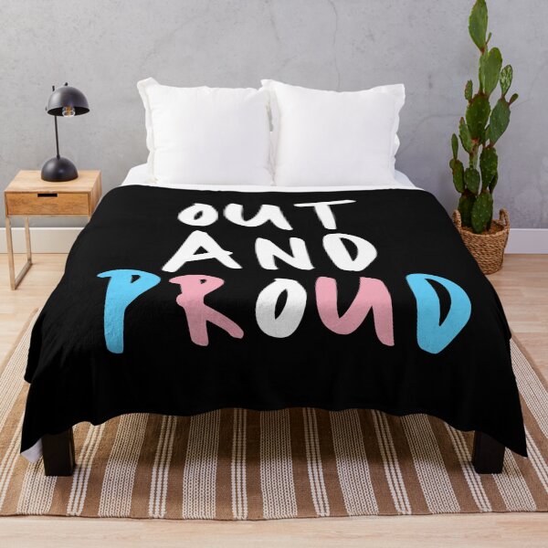 Item preview, Out And Proud - Transgender Gay Pride Flag - LGBTQ - Coming Out designed and sold by RosiesSticks.