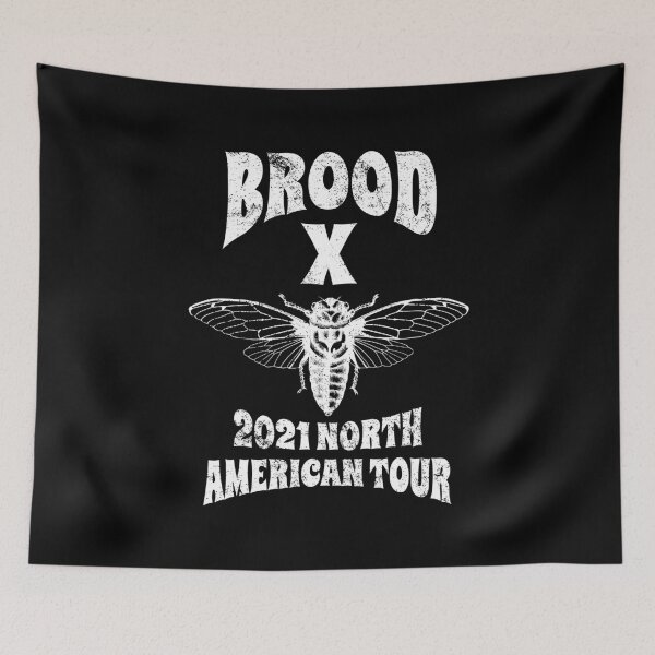 Item preview, Brood X US Tour 2021 Cicadas Cicada Invasion designed and sold by The Junto Shop.