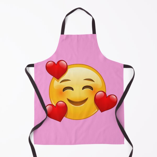 Item preview, Smiling emoticon with 3 hearts designed and sold by Yael Weiss.