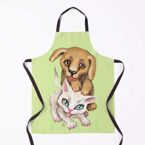 Item preview, cat and dog designed and sold by RukkiZukkiArt.