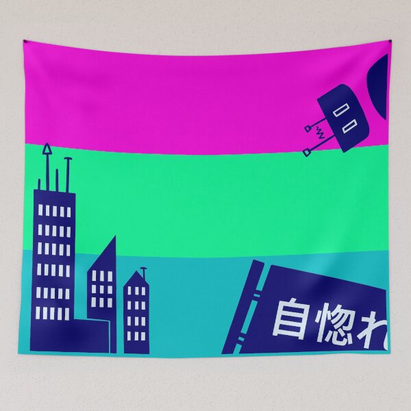 Item preview, Lgbtqia+ Aesthetic Room Flags Cyberpunk Polysexual designed and sold by Epoxxalypz.