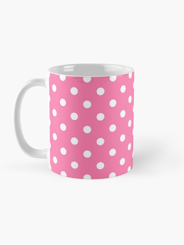 Simple modern black white hand painted stripes dots pattern Coffee Mug by  Pink Water