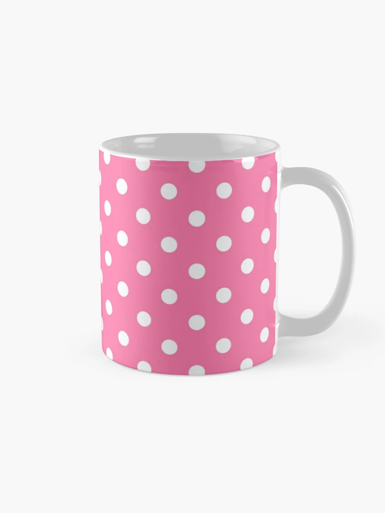 Simple modern black white hand painted stripes dots pattern Coffee Mug by  Pink Water