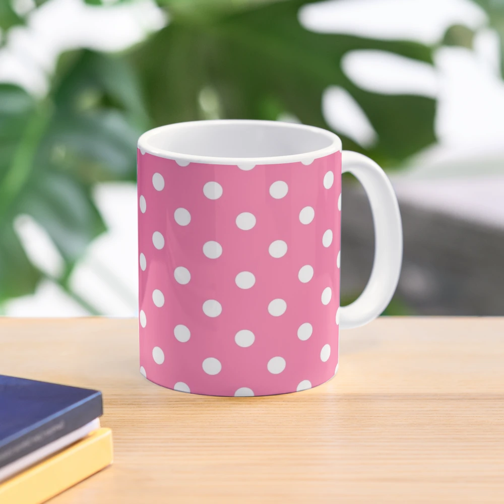 Simple modern black white hand painted stripes dots pattern Coffee Mug by  Pink Water