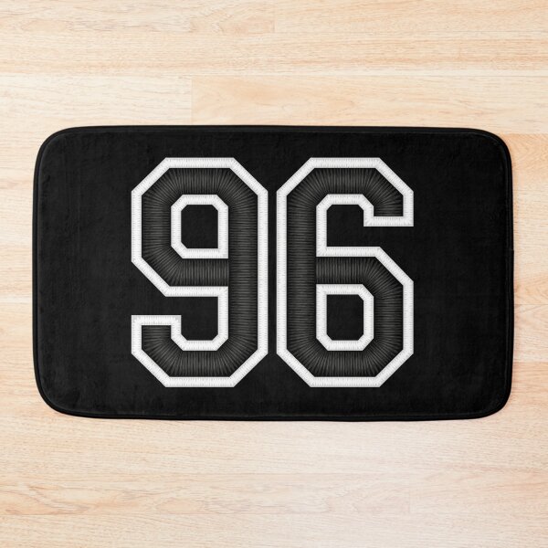 Item preview, 96 Black Jersey Sports Number ninety-six Football 96 designed and sold by elhefe.
