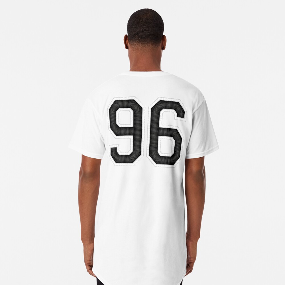 96 Black Jersey Sports Number ninety-six Football 96 Poster for