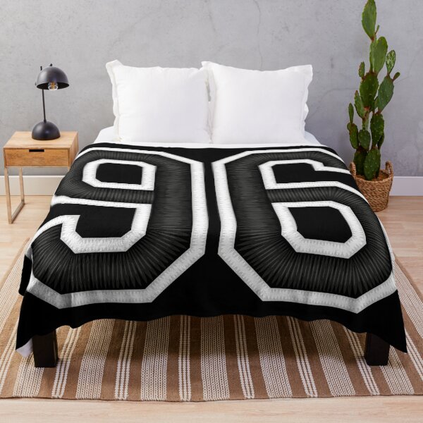 Item preview, 96 Black Jersey Sports Number ninety-six Football 96 designed and sold by elhefe.