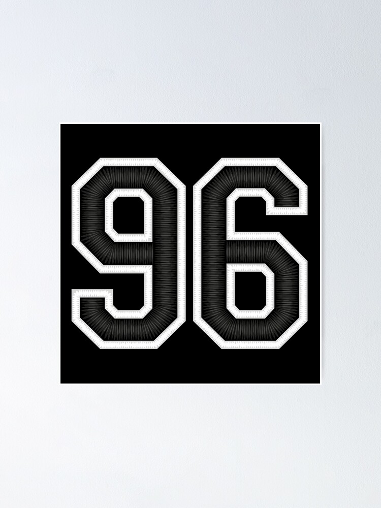 Ninety-Six Jersey Number Sports 96 | Sticker