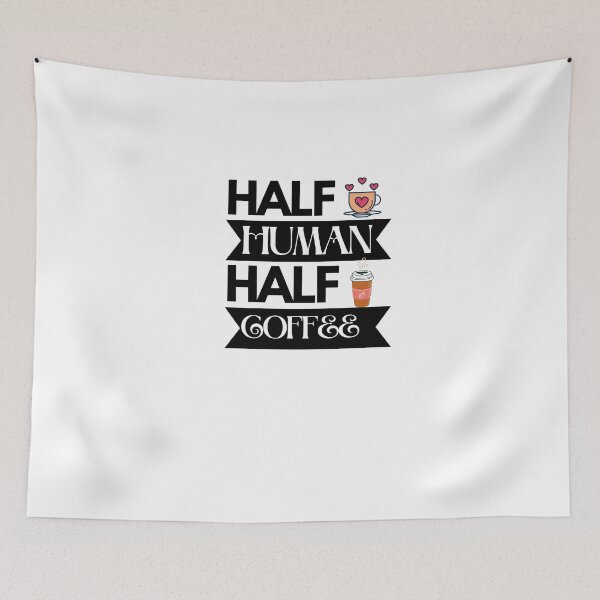 Item preview, Half Human Half Coffee designed and sold by AMINE  ★★★★★.