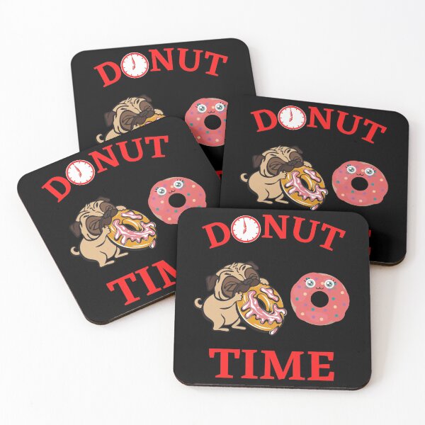 Item preview, Donut Time Pug   designed and sold by WoodburyLake.