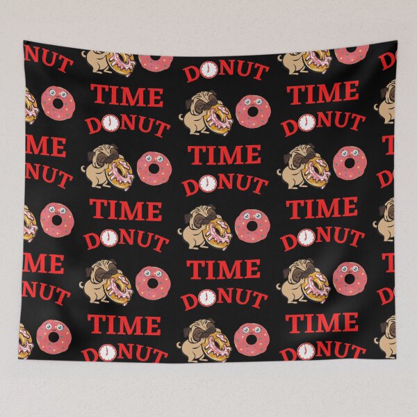 Item preview, Donut Time Pug   designed and sold by WoodburyLake.