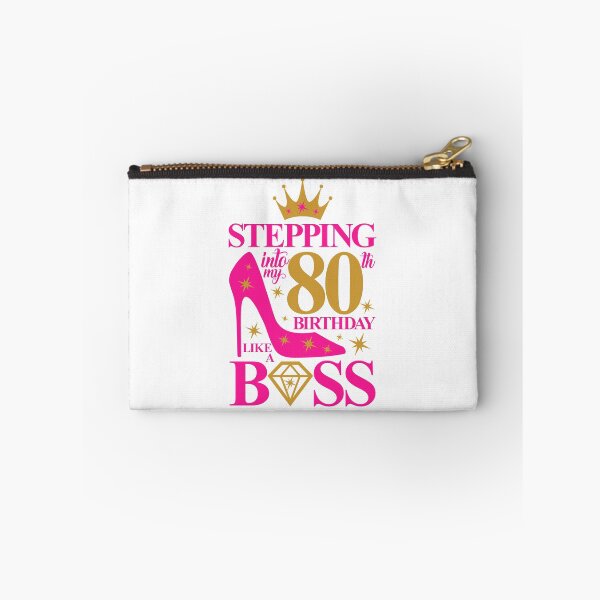 Item preview, 80th Birthday design. Stepping into my 80th Birthday like a Boss lady’s  designed and sold by iclipart.
