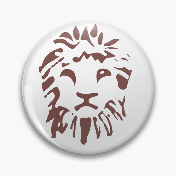 Item preview, Tribal African Maned Lion Illustration Mud Brown Safari Travel Savannah Desert designed and sold by Celosia Liv.