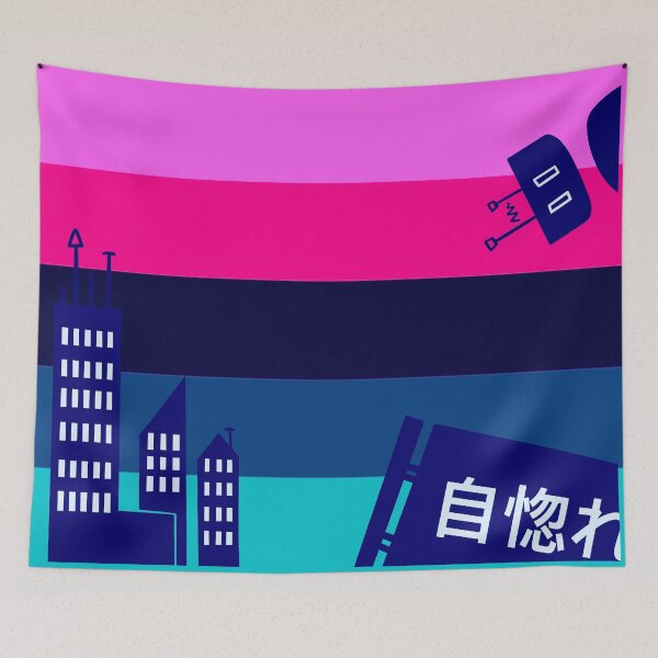 Item preview, Lgbtqia+ Aesthetic Room Flags Cyberpunk Omnisexual designed and sold by Epoxxalypz.