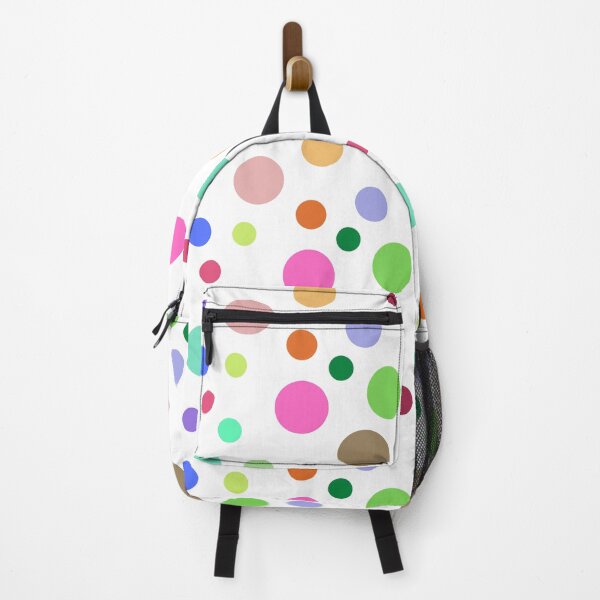 Item preview, Multicolor Polka _ white bkgd designed and sold by eyoginminimal.