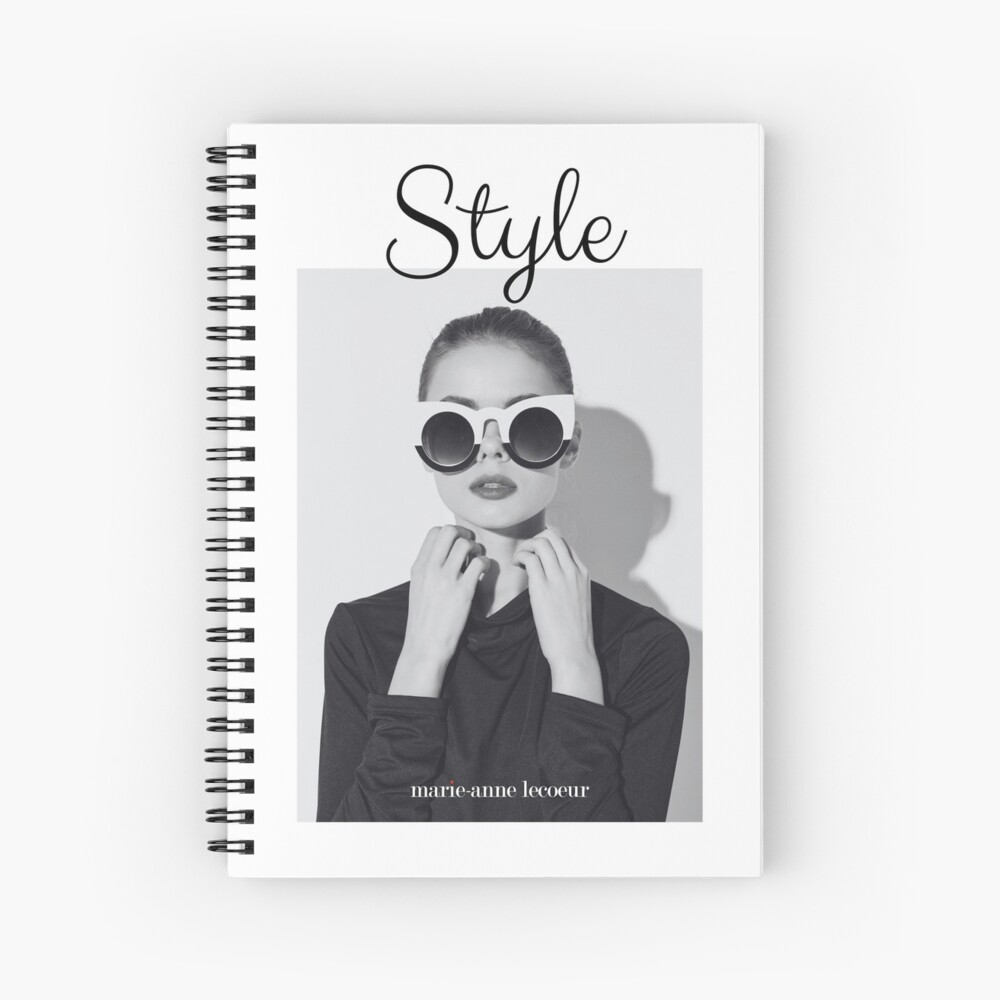 Black& White Sunglasses Spiral Notebook
