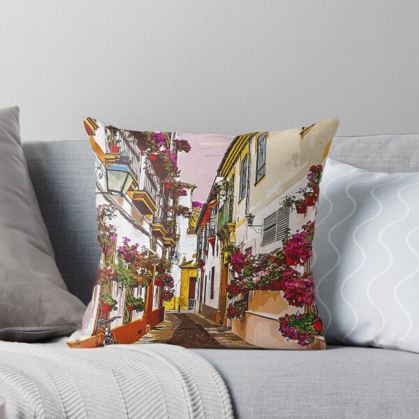 Artikelvorschau, Blumen auf der Straße. Cordoba, Andalusien, Spanien. entworfen und verkauft von Newlander90.