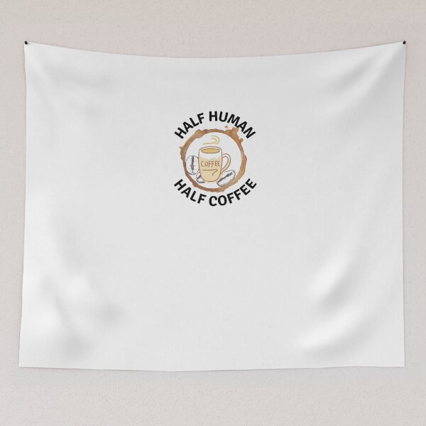 Item preview, Half Human Half Coffee designed and sold by AMINE  ★★★★★.