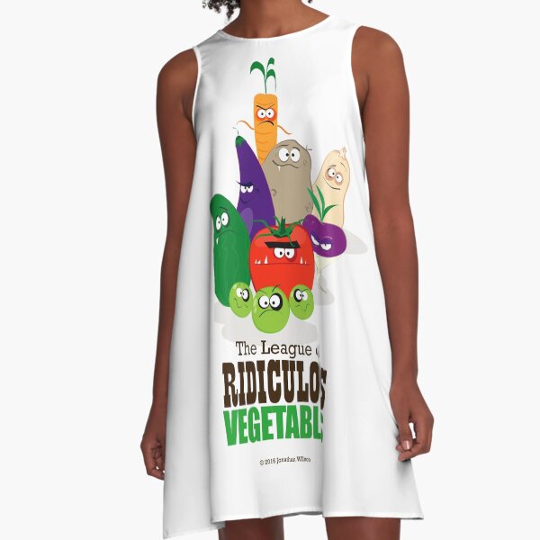 The League of Ridiculous Vegetables A-Line Dress